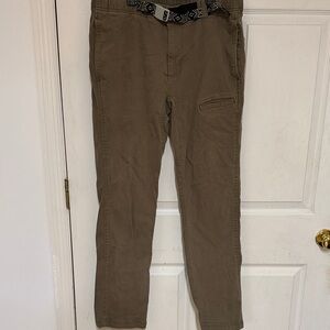 Kavu Tan pants with Patterned Belt
